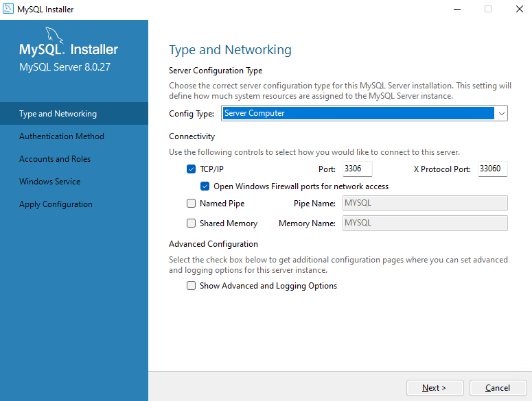 MySQL Windows Installation