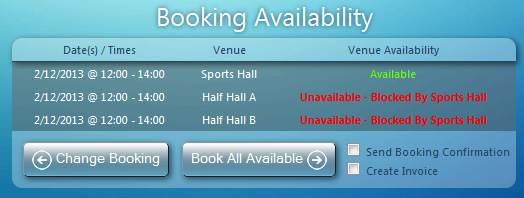 Booking Availability