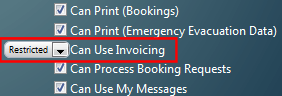 Restrict access to invoices