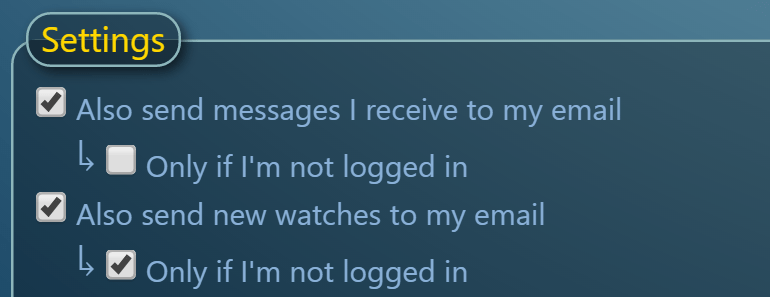 Suppress New Message/Watch Notification Emails