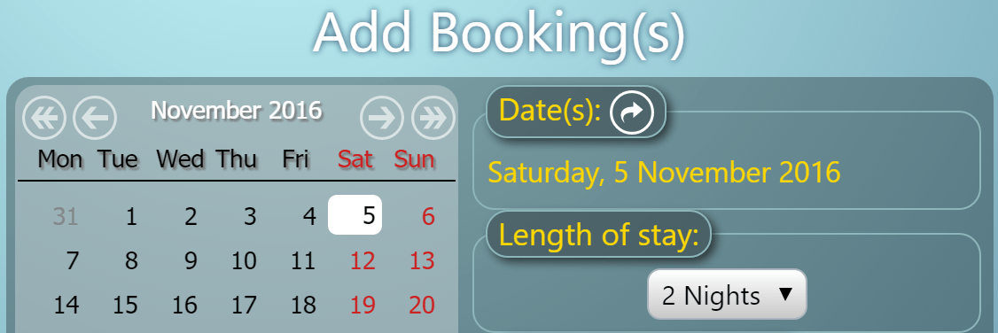 Tentative Booking Types
