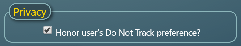 Do Not Track (dnt) Support in MIDAS