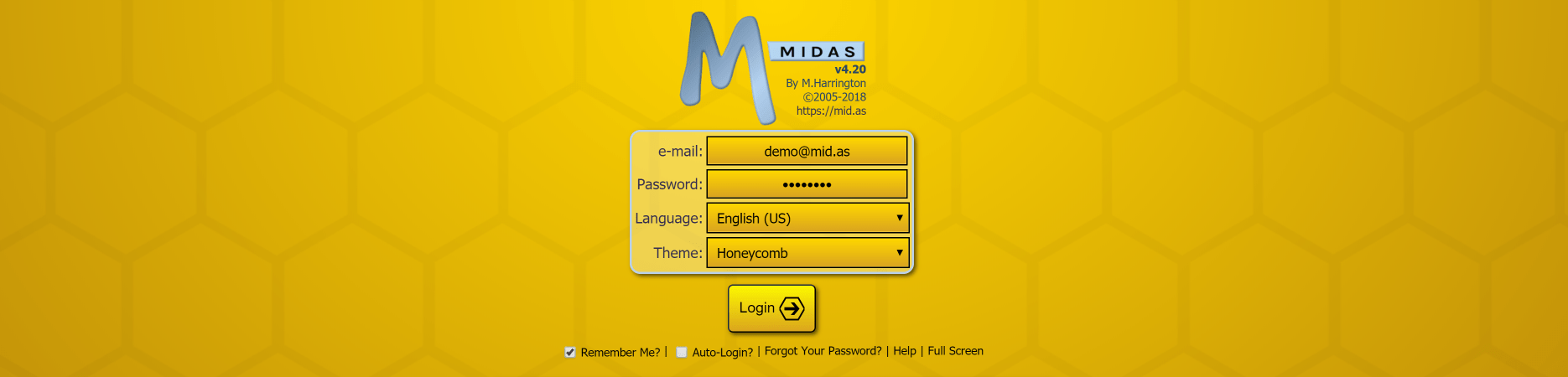 New Honeycomb theme for MIDAS
