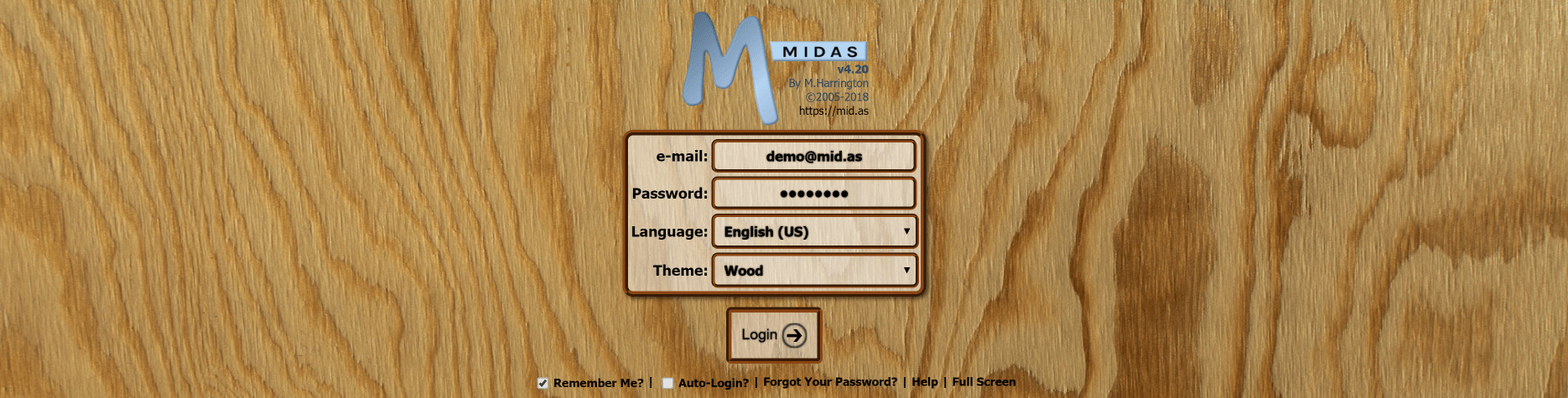 New Wood effect theme for MIDAS