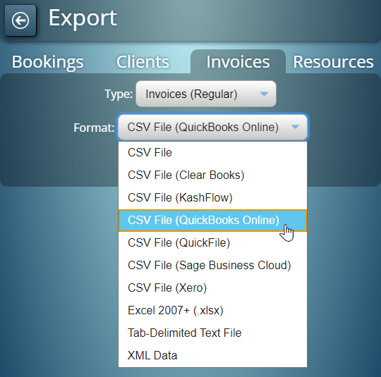 Export invoice to QuickBooks, Sage, Xero and more!