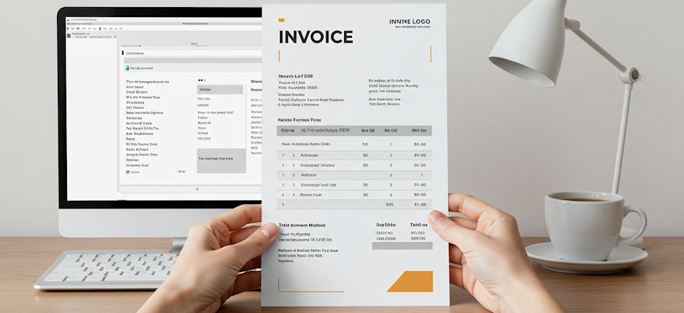 Physical Printed Invoice